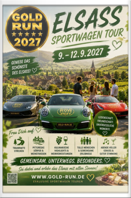Gold-Run Sportwagenausfahrt -Elsass 2027