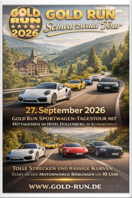 Gold-Run Sportwagenausfahrt - Saisonfinale 2026