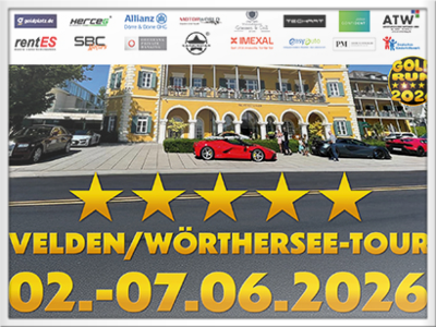Gold-Run Sportwagenausfahrt - Wörthersee 2026