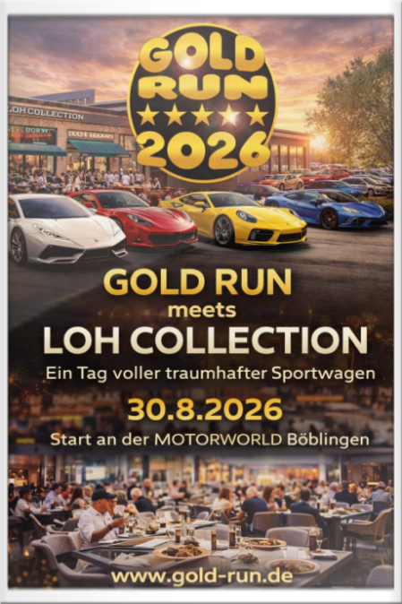 Gold-Run SportwagenTour - Tagestour Nationales Automuseum 2026