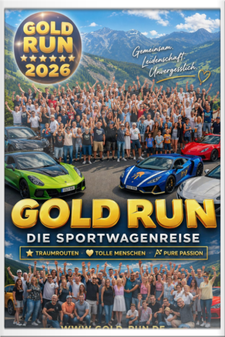 Gold-Run Sportwagenausfahrt - Schweiz 2027